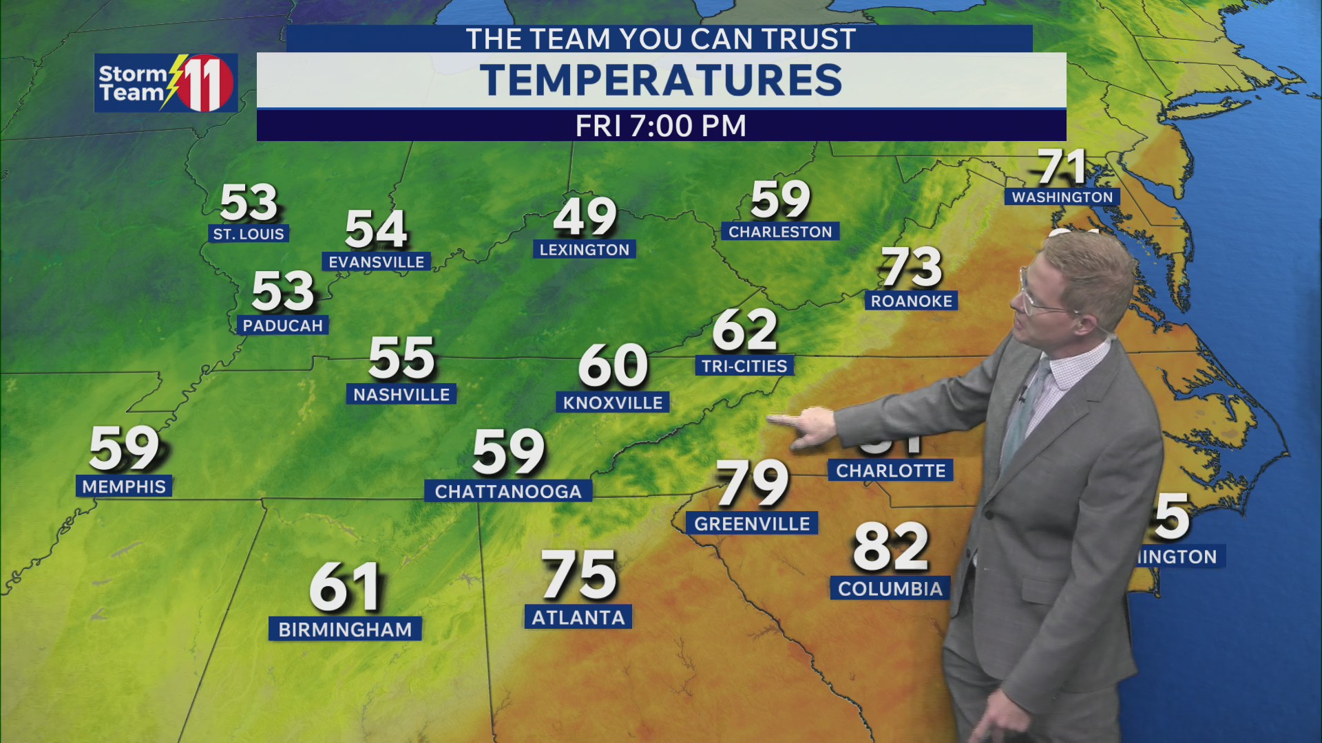 Fall weather returns this evening