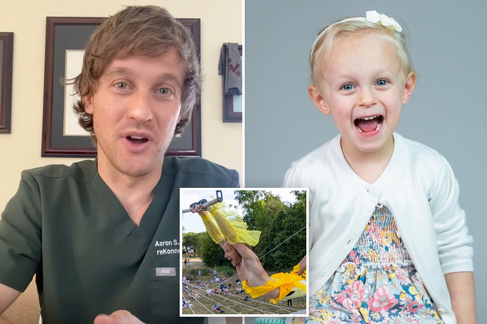 Doctor who worked as trapeze artists dies with daughter, 3, in plane ...