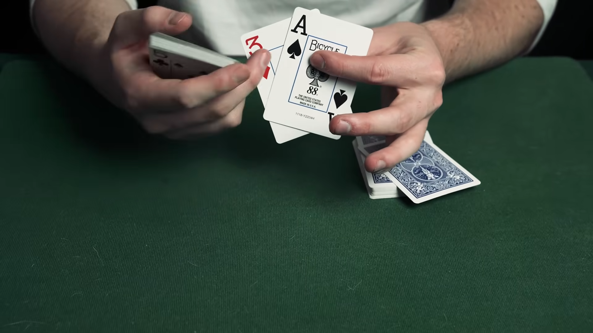 Oscar Owen breaks down a no-skill card trick using math and bias