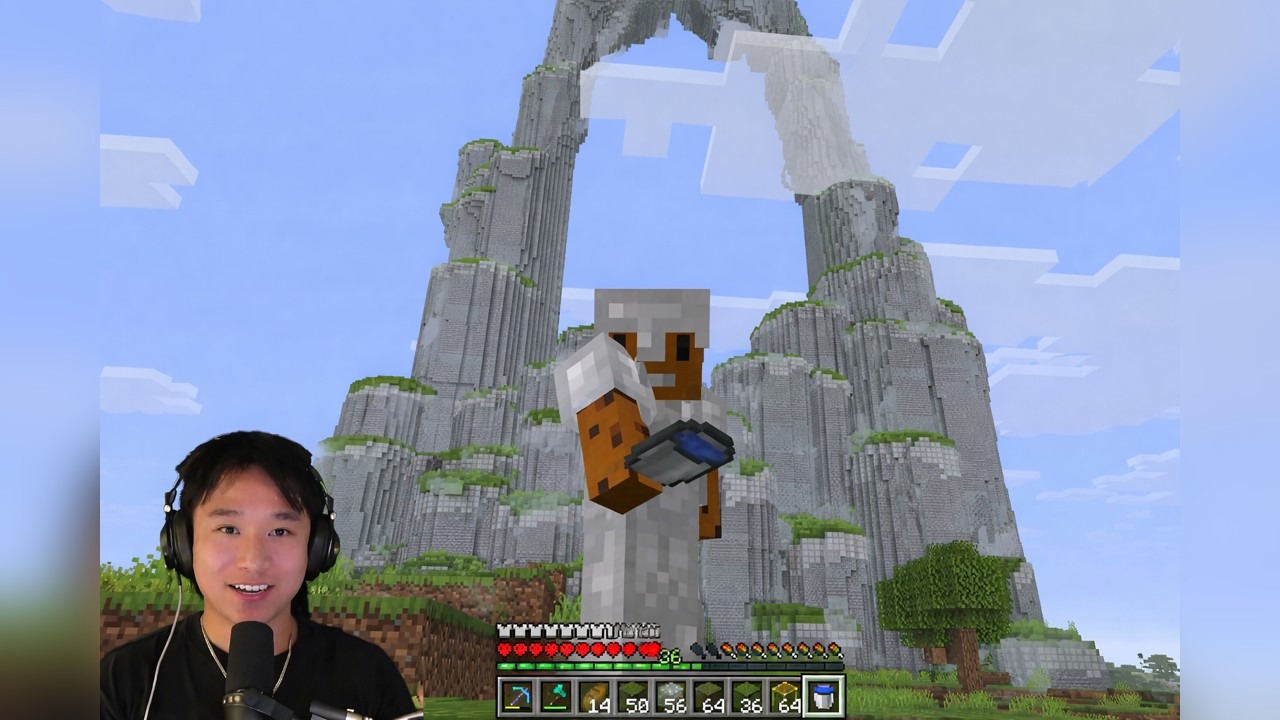 aCookieGod builds a Minecraft world in 100 days for MrBeast