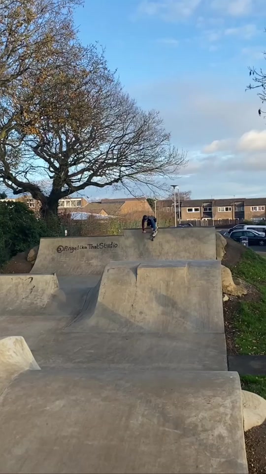 Perfect balance and control in impressive scooter skills