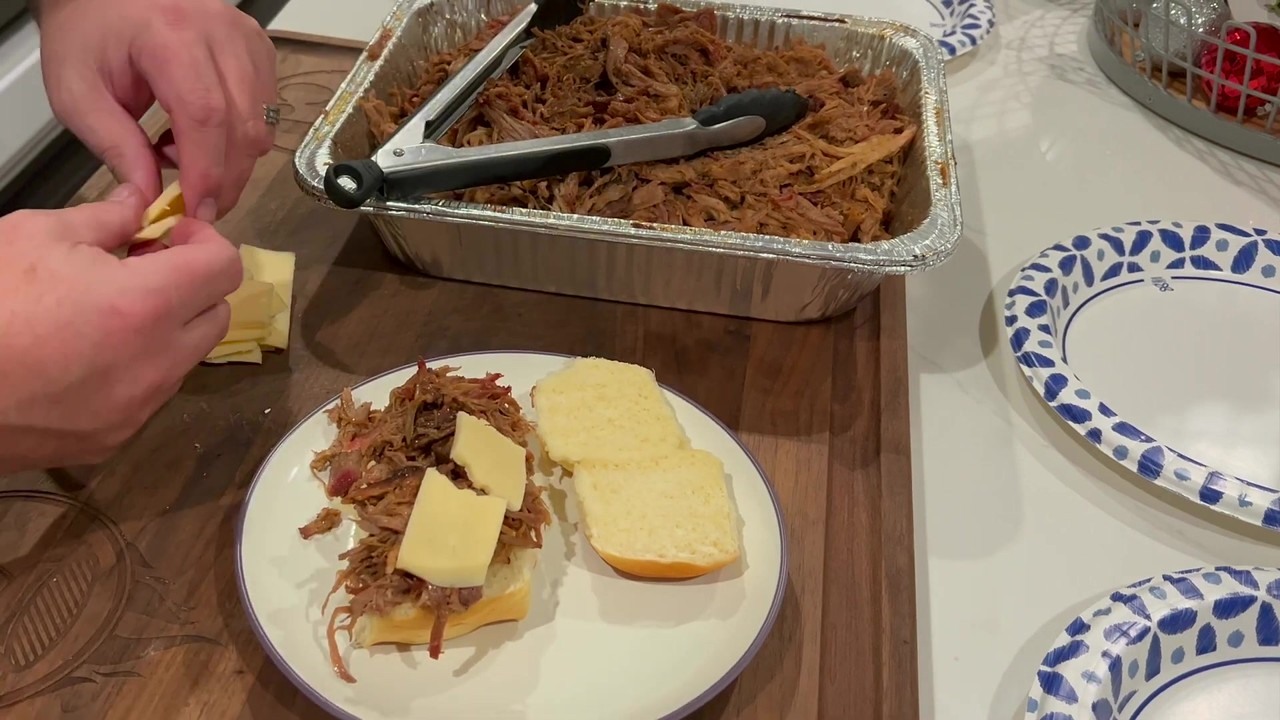 CJ breaks in a new Z Grills pellet grill with pulled pork