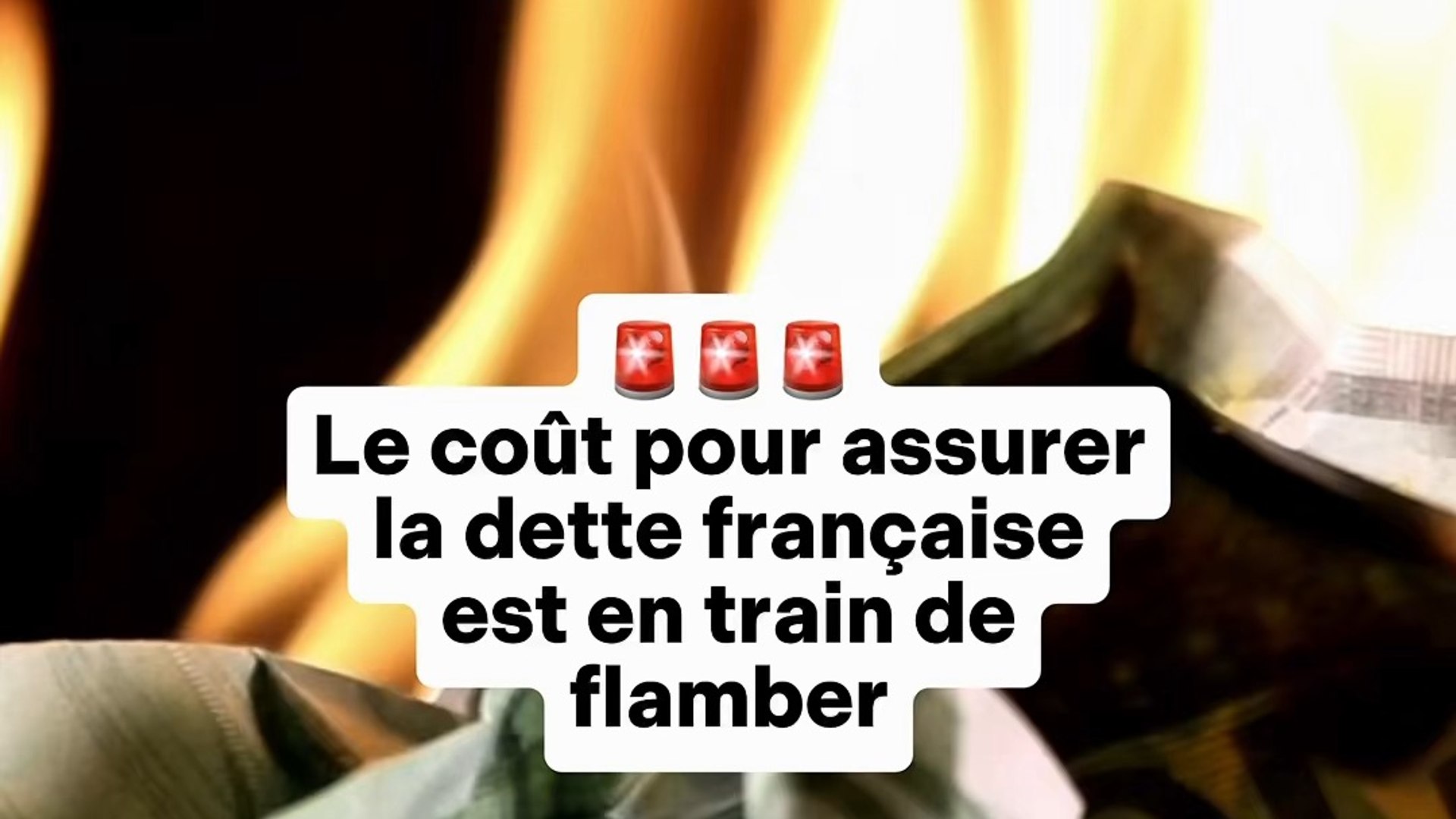 🚨 Le coût pour assurer la dette française est en train de flamber