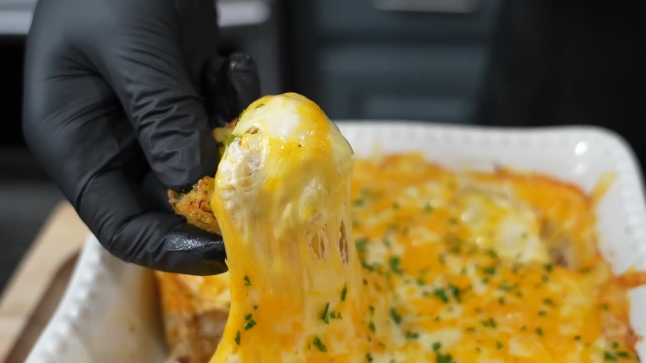 I made chicken bacon ranch dip - it might beat buffalo chicken dip
