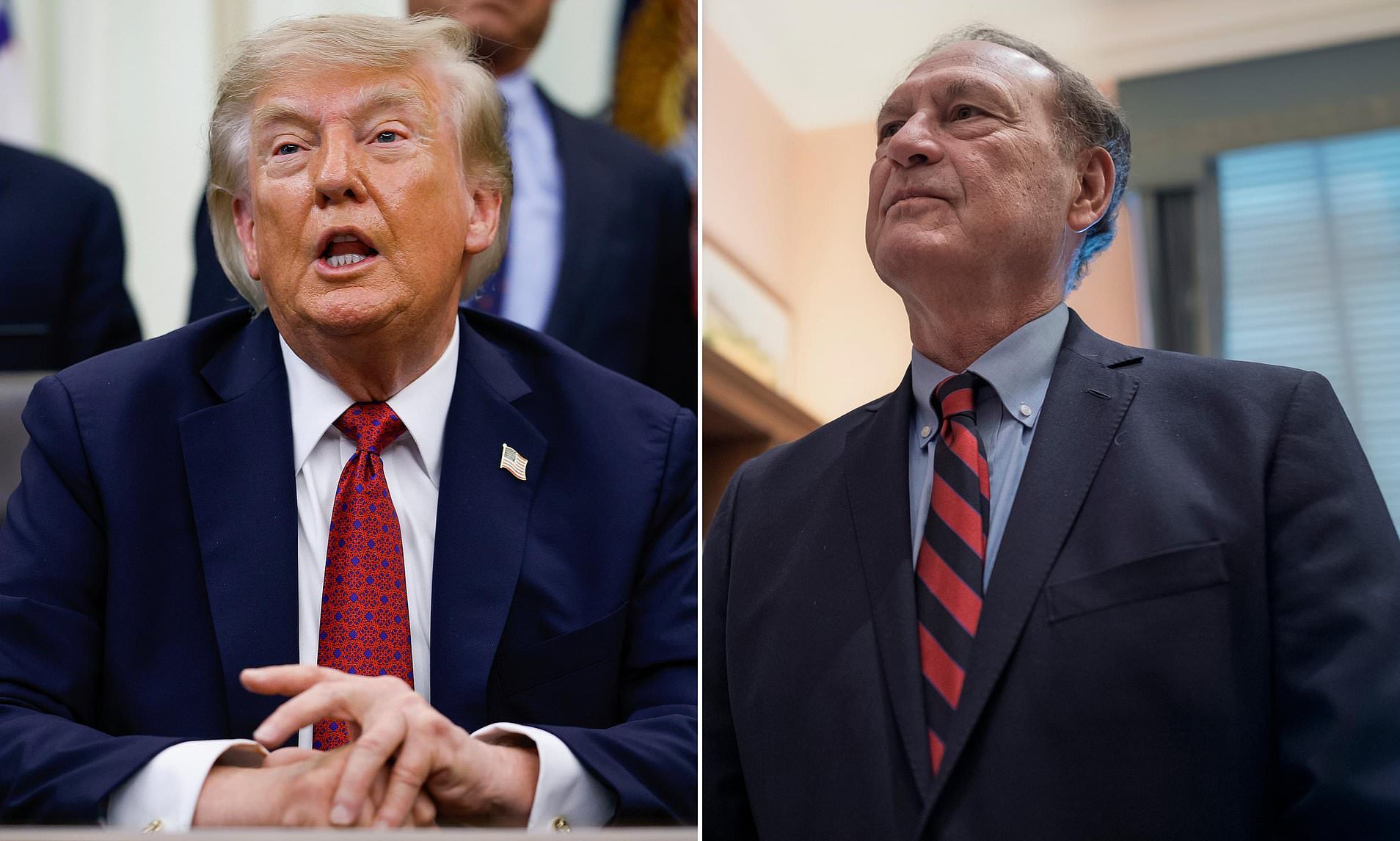 Trump pressures 'great man' conservative Supreme Court Justice Samuel ...