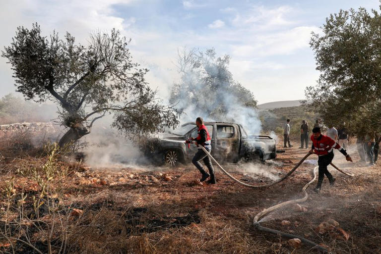 Israeli settlers burn olive trees, injure journalist in West Bank attack