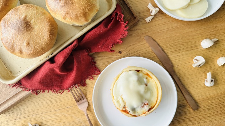 Mini Chicago pizza pot pies recipe