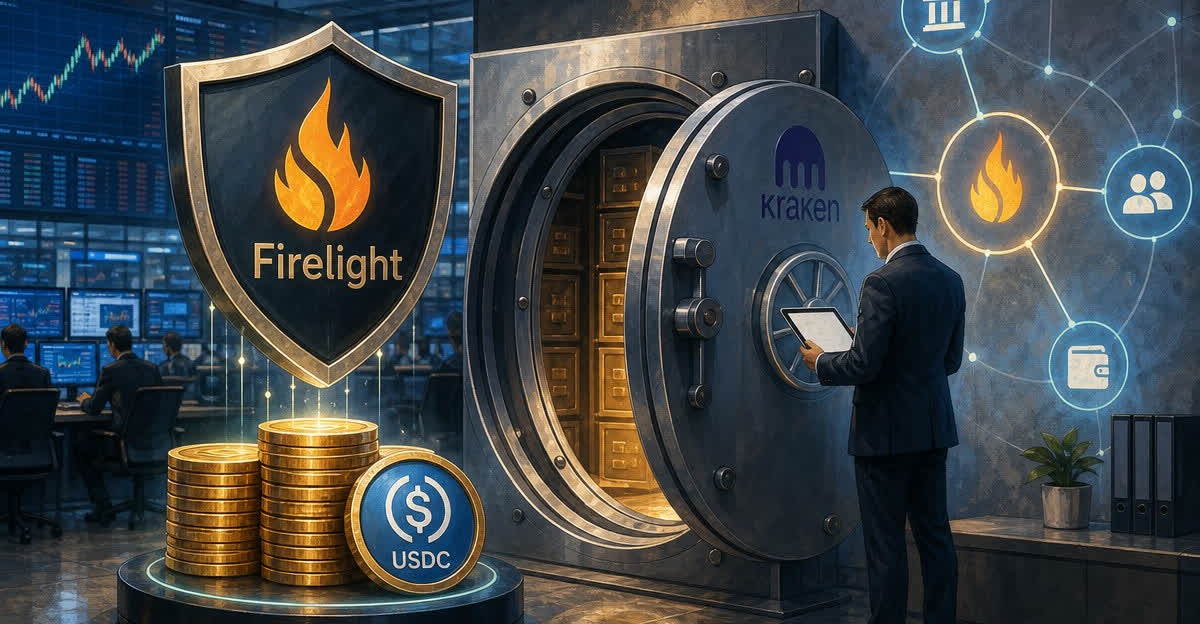 Firelight, 크라켄 USDC 볼트에 3,050만 달러 커버…주소당 10만 달러 한도