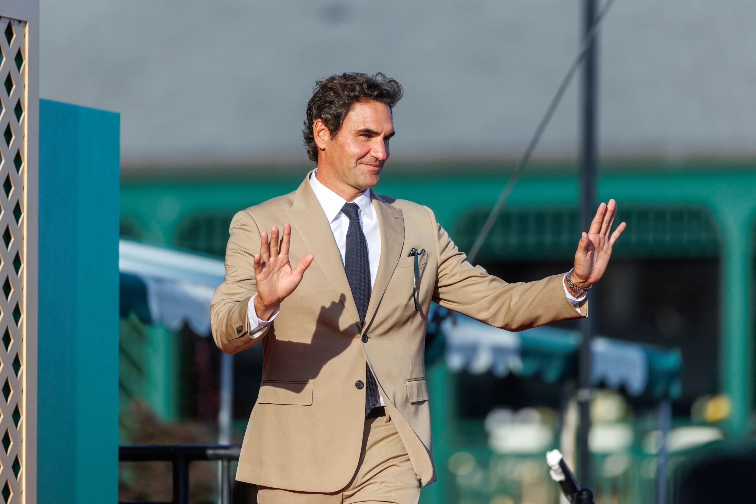 Roger Federer joins three tennis legends for Shanghai return four years ...