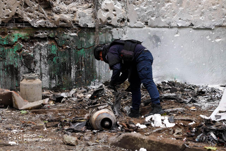 Ukrainian rescuers release photos of aftermath of Russian drone attack ...