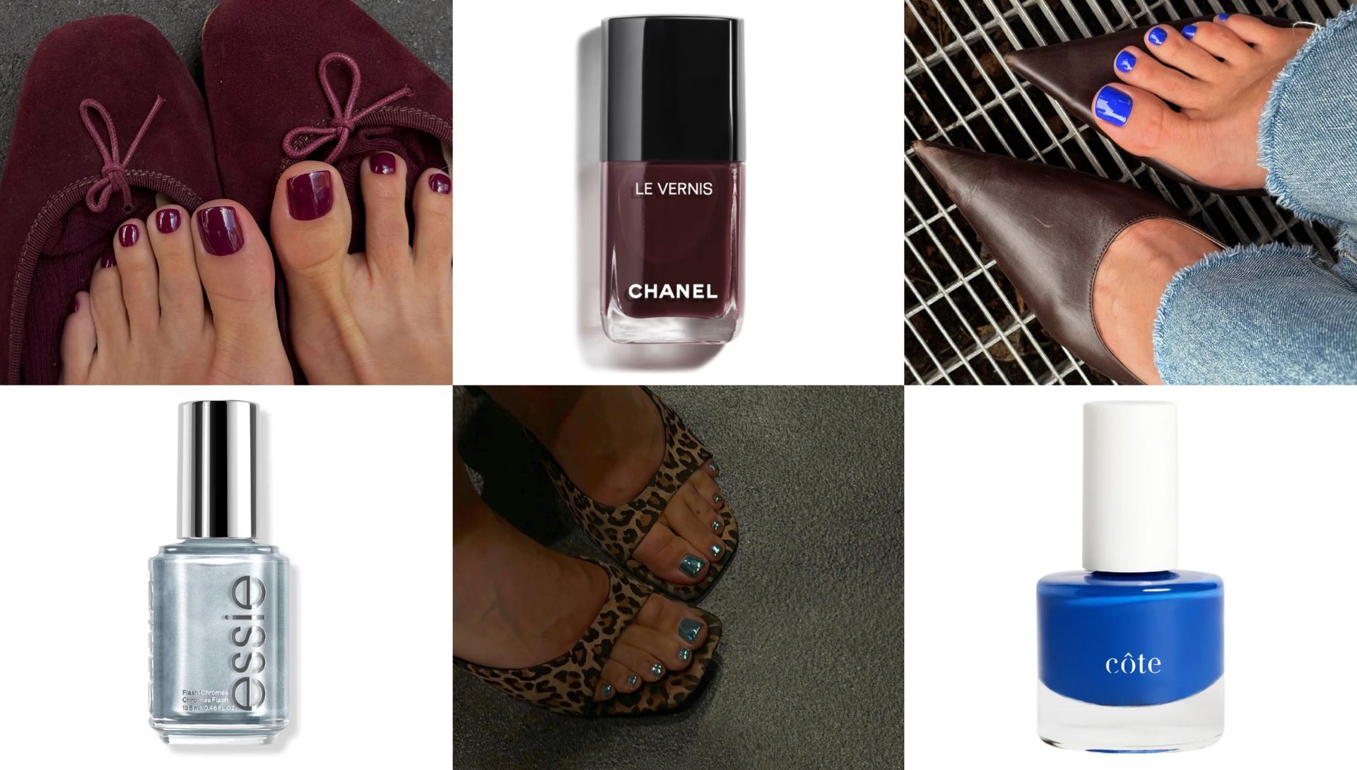 Creamy white and icy blue among the top fall 2026 pedicure trends