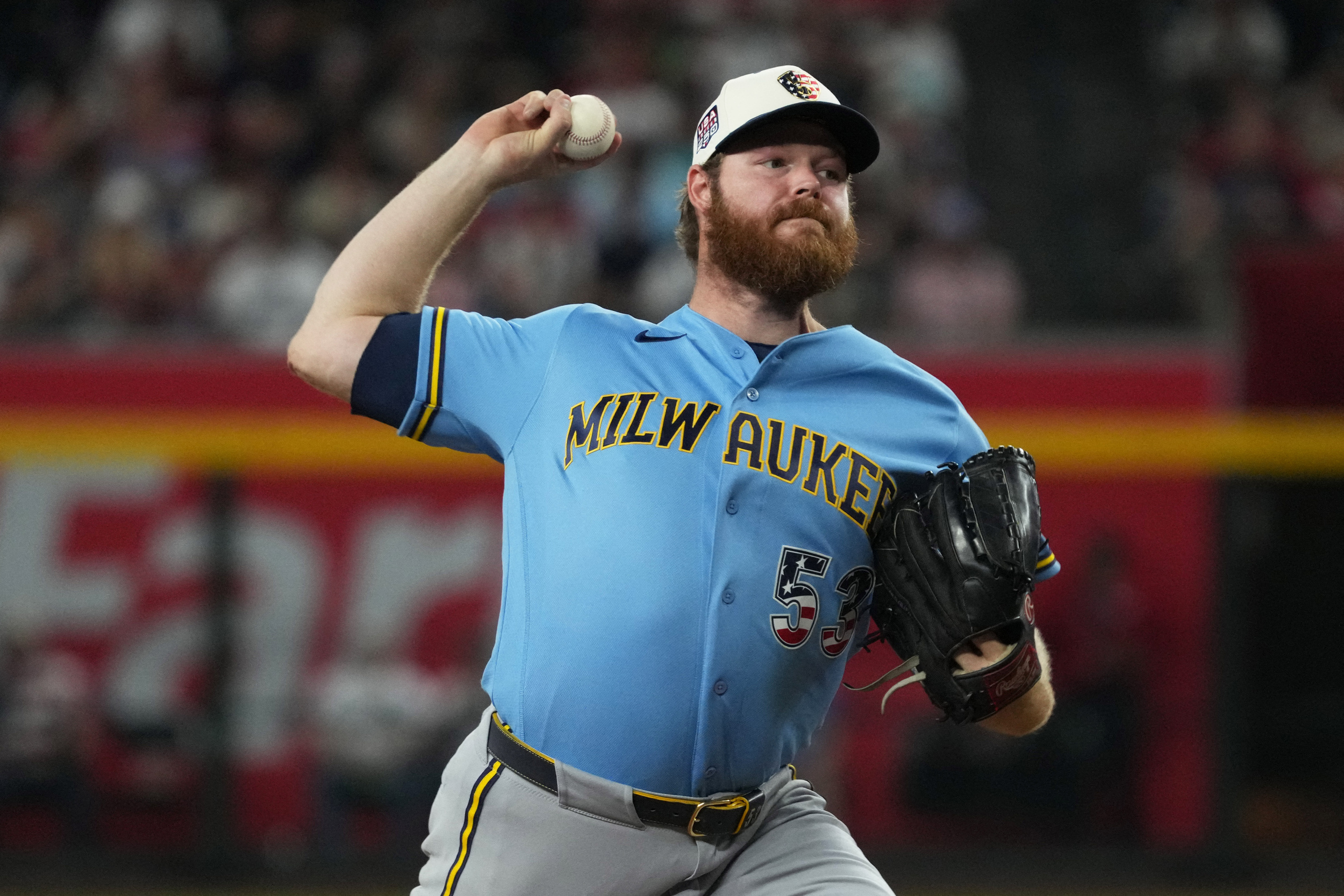 Brandon Woodruff hopes to pitch in World Series