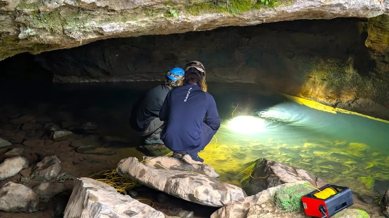 An underwater robot entered a flooded cave and recorded passages beyond ...