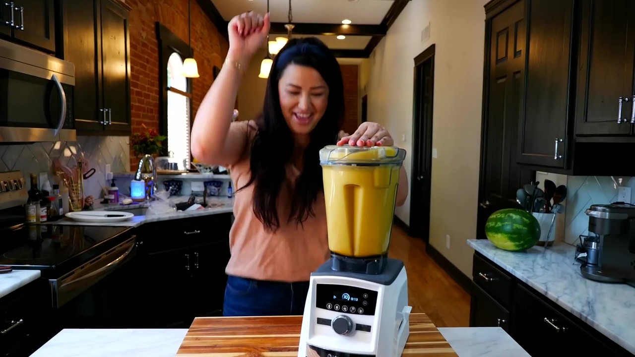 Ripe mangoes, water and sweetener make mango agua fresca