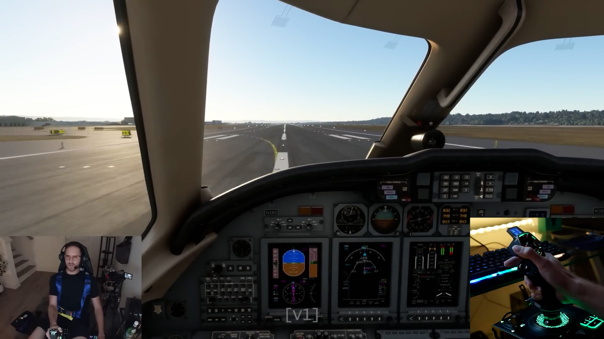 Piloting the Cessna Citation X at 50,000 feet in MSFS with a controller ...
