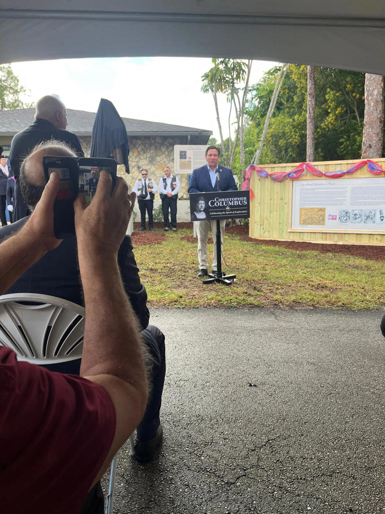 DeSantis unveils new Columbus statue in Naples. What to know
