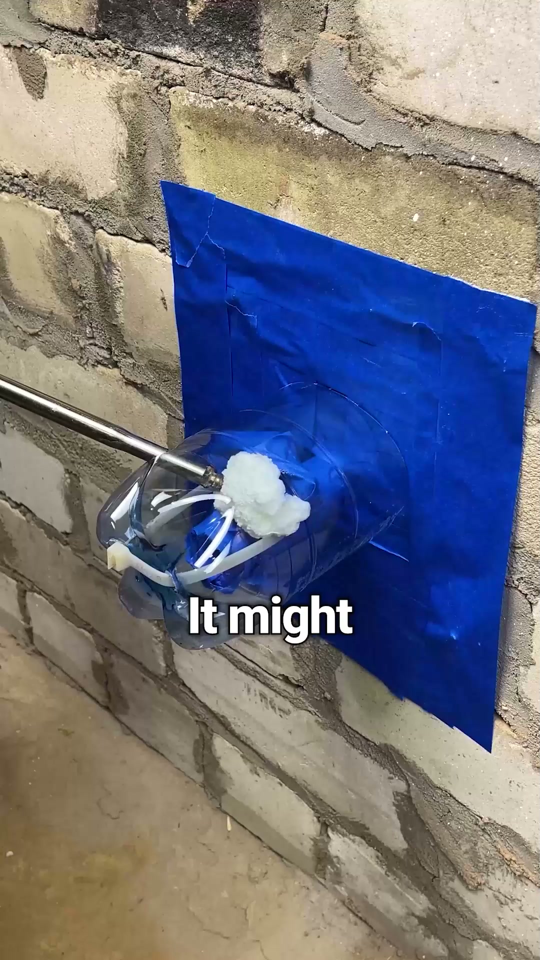 DIY leaking pipe fix with regular home supplies