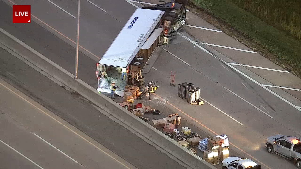 WB lanes on I-90 reopen after truck crash in McHenry County, Illinois ...