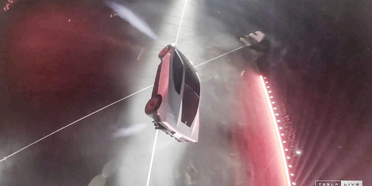 Yes, the Tesla Roadster flew. Here’s how the rocket-powered car works
