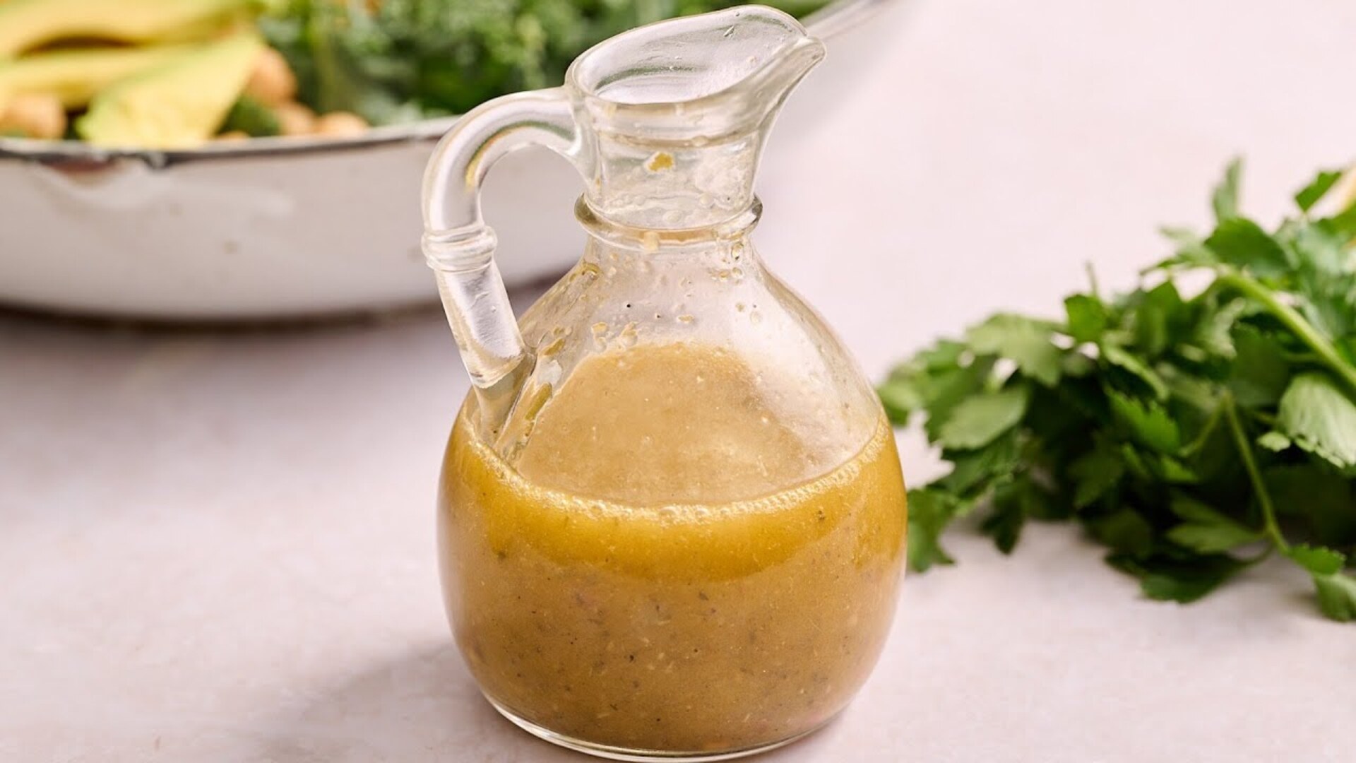 Simple and tangy Greek salad dressing