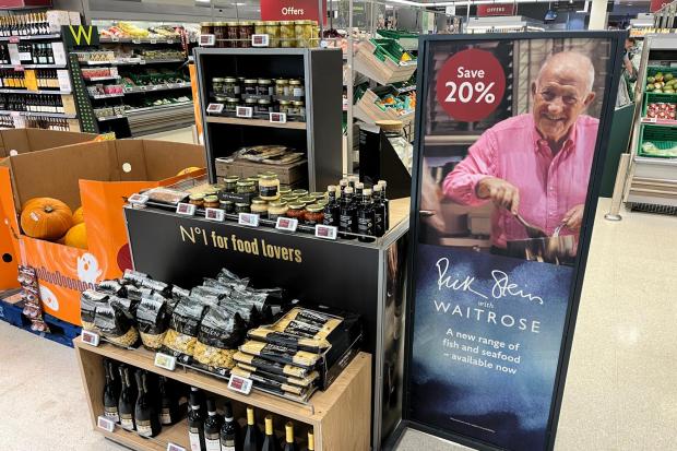 Supermarket customer notice after signing exclusive deal with Rick Stein