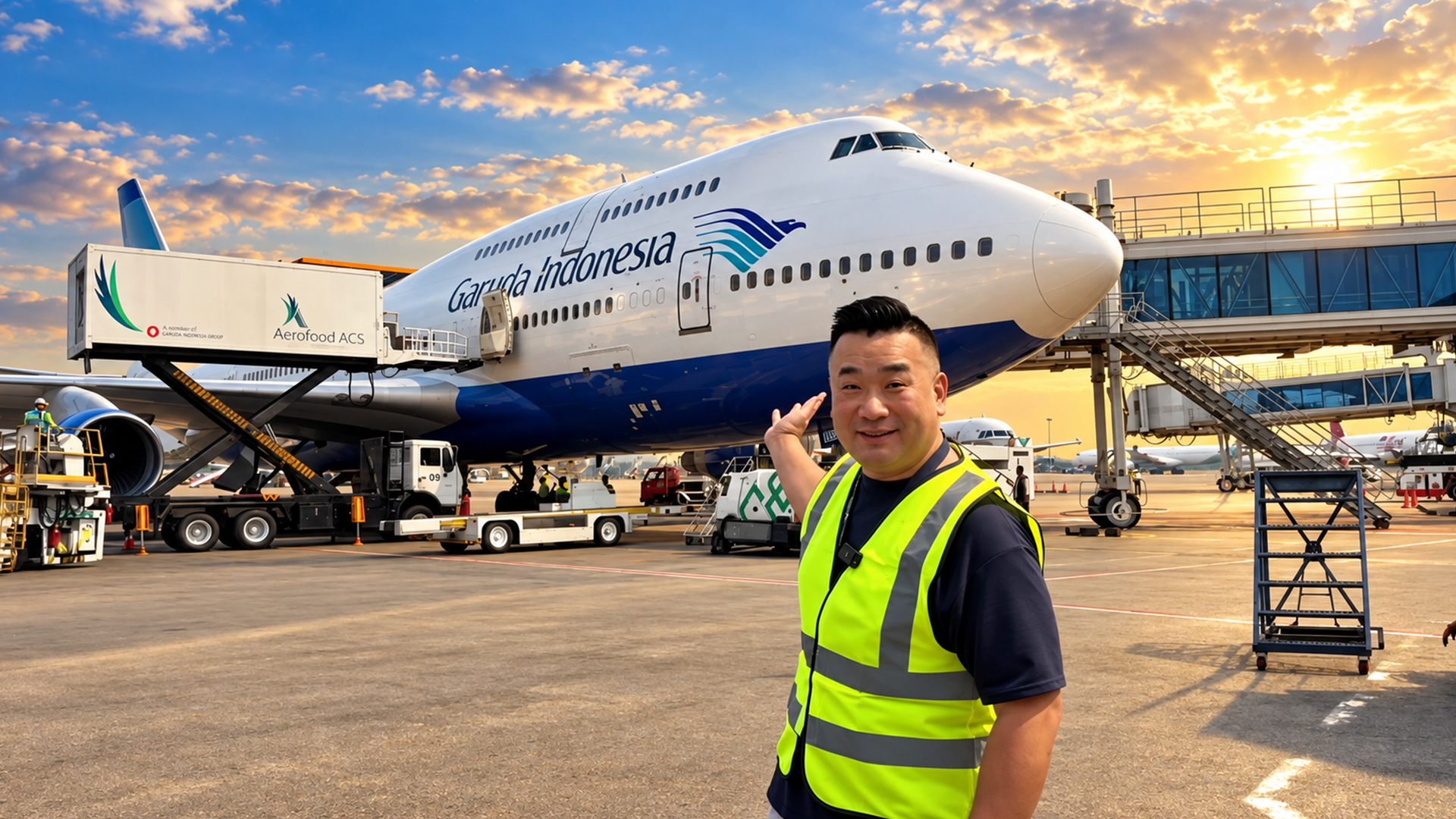 Flying Garuda Indonesia’s Boeing 747-400 on a hajj flight!