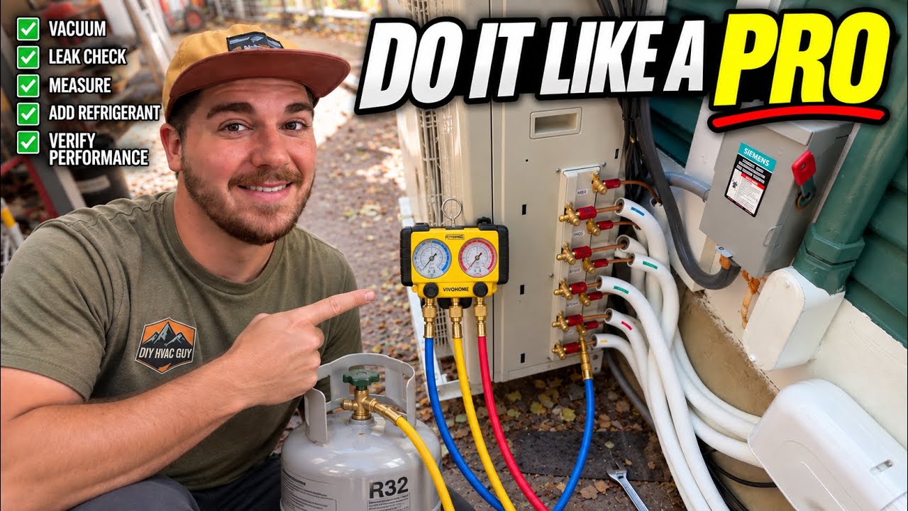 How to add refrigerant to a mini split
