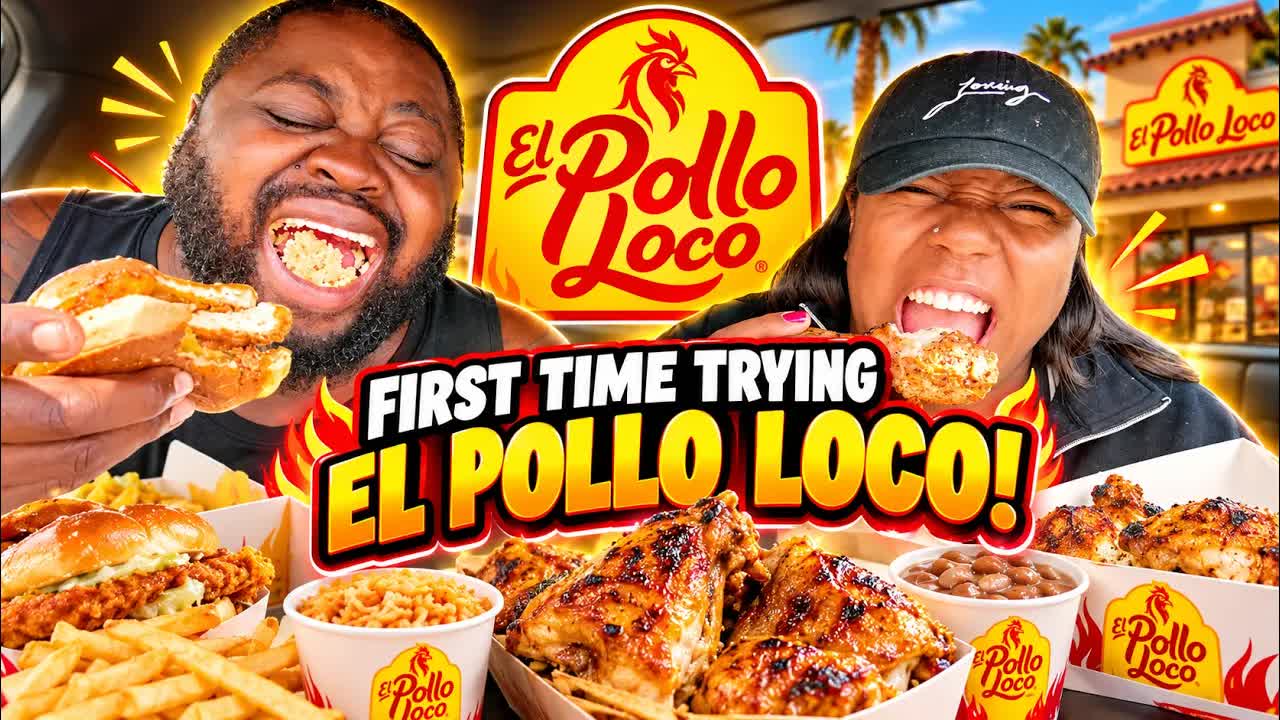 We tried El Pollo Loco food for the first time 😳