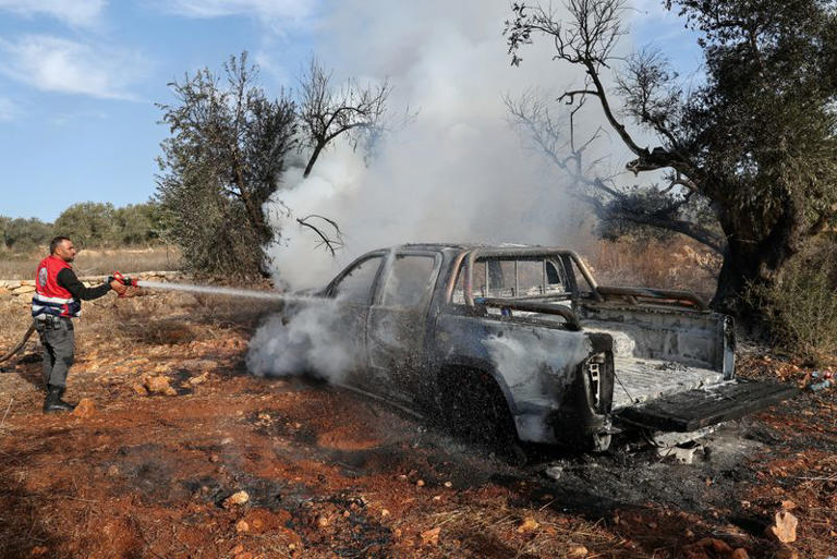 Israeli settlers burn olive trees, injure journalist in West Bank attack