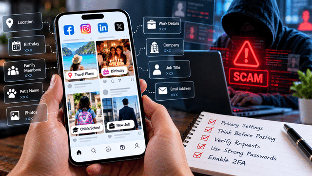 How social media posts can put you at risk of online scams