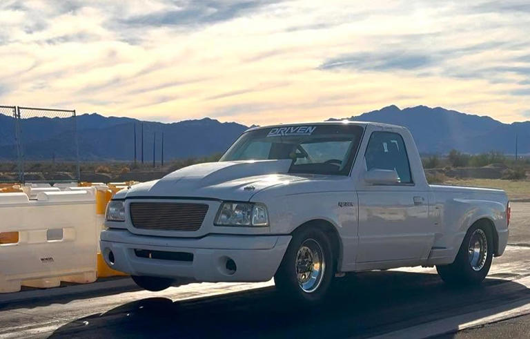 Cramming a 511-cubic-inch Godzilla V8 into a Ford Ranger is a great way ...