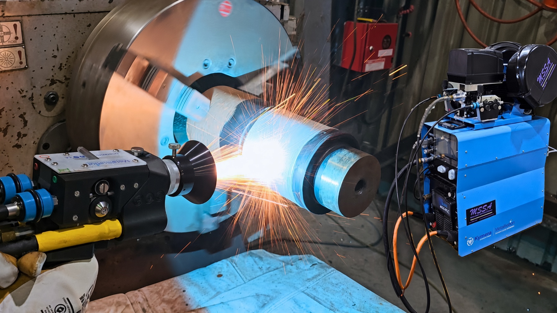 Unboxing and testing the Metallisation i450 arc spray system