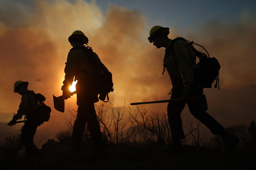 Another fire erupts in Southern California during powerful Santa Ana winds