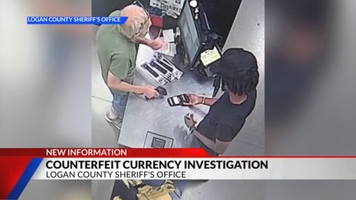Counterfeit currency investigation by Logan County Sheriff's Office