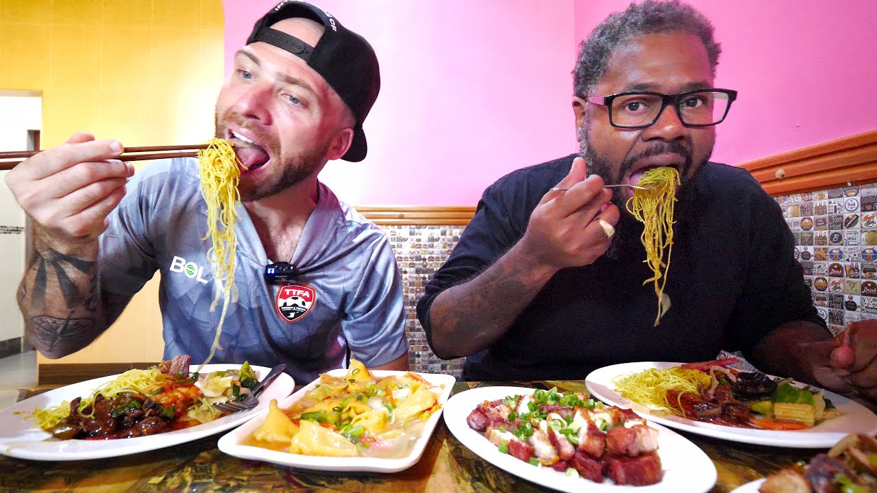 Trying Trini Chinese food for the first time in Trinidad!