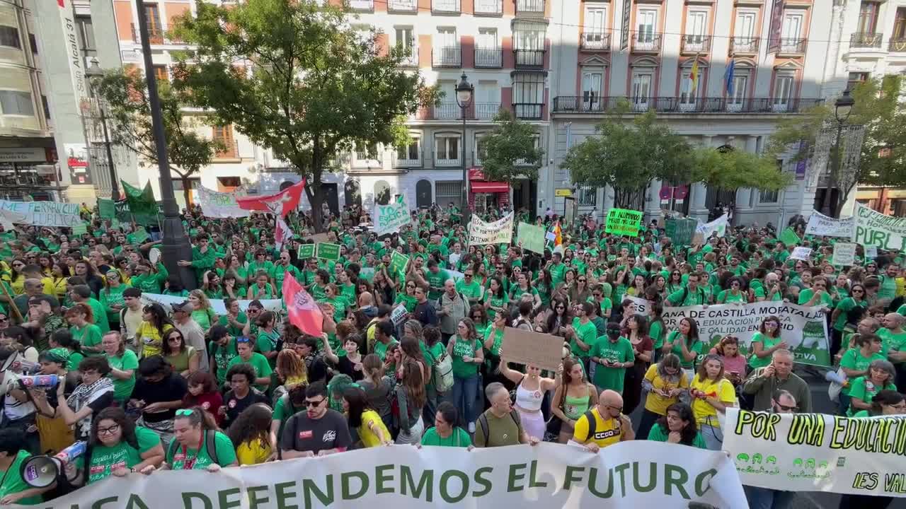 Teachers' strike in Madrid
