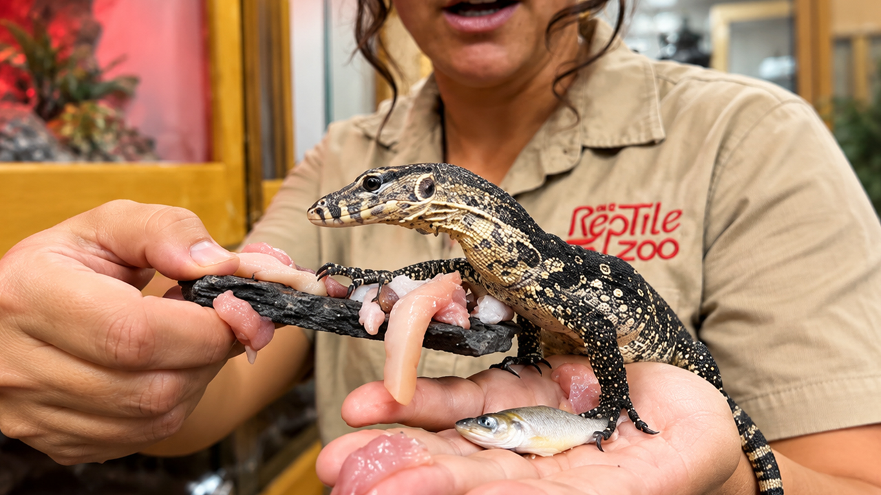 These tiny monitors are cute until feeding time starts
