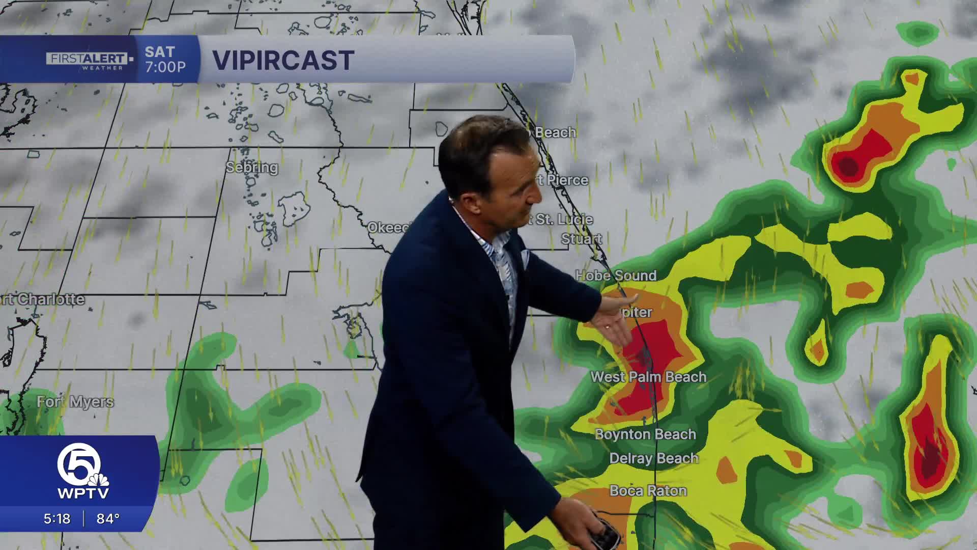 WPTV First Alert Weather forecast for evening of Friday, Oct. 16, 2026
