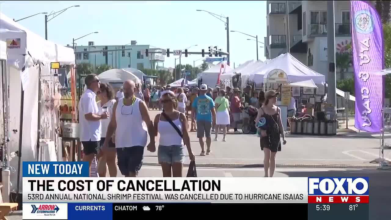 Canceled shrimp festival leaves Gulf Shores counting financial losses