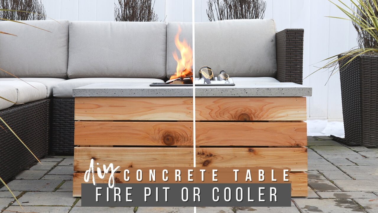 Build a stylish concrete table!