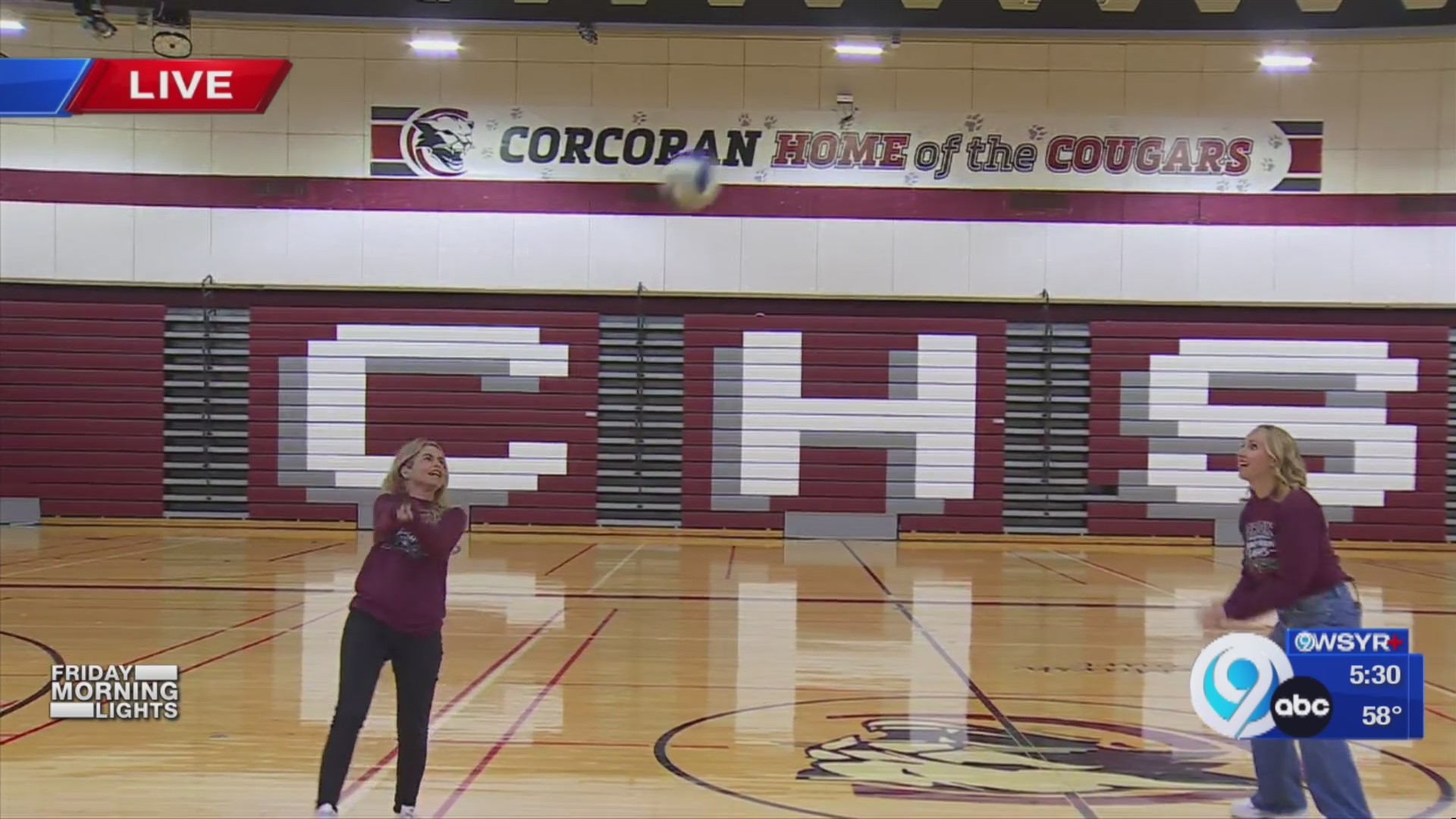 Friday morning lights: Corcoran High School