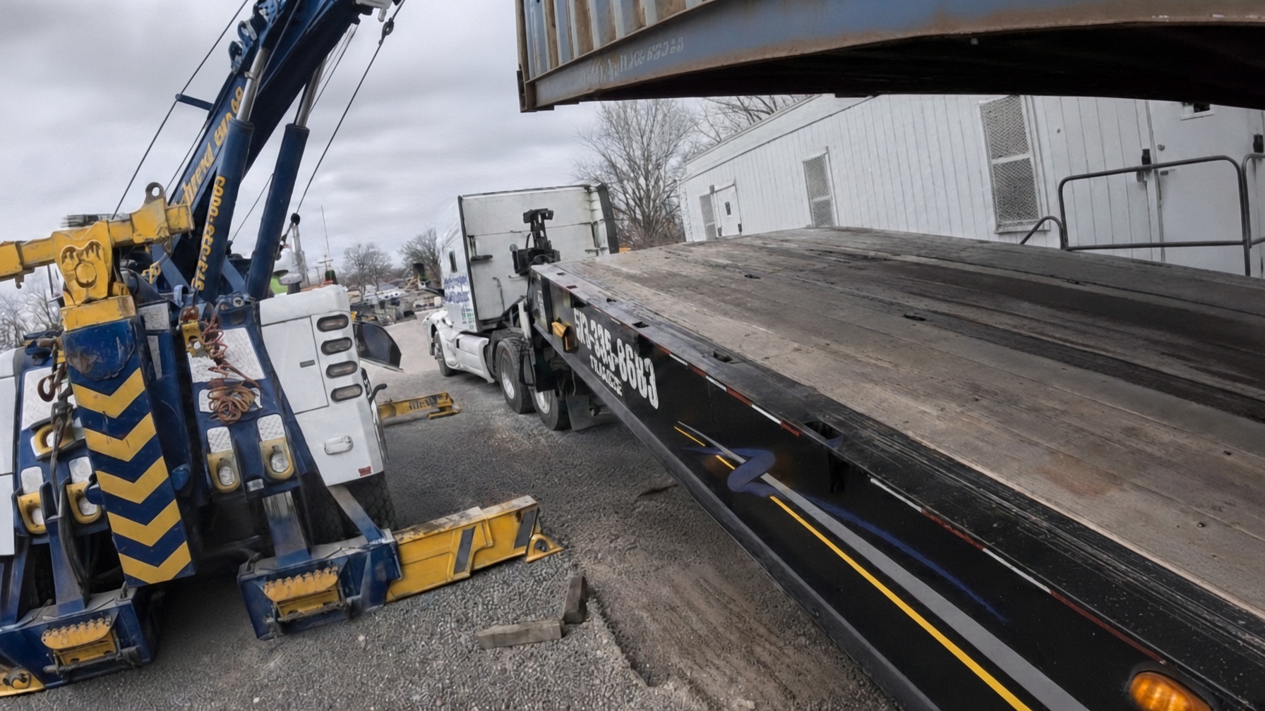 Broken winch line the rotator comes to the rescue again