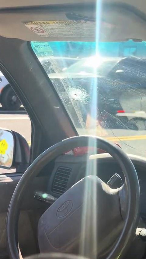 Hero who confronted school shooter shows off bullet-riddled truck