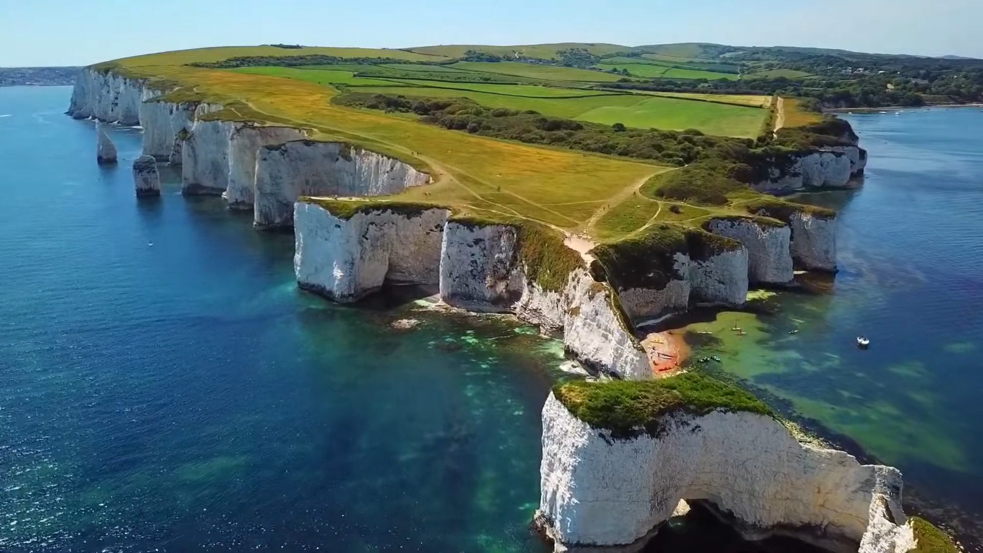 Exploring England's Jurassic Coast from a bird's-eye view