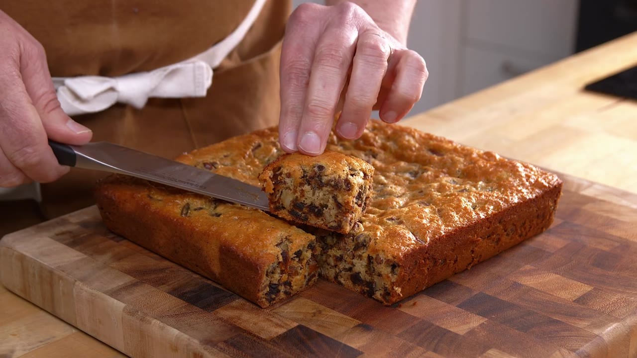 Glen makes honey, date and nut bars from Ambrose Heath’s cookbook