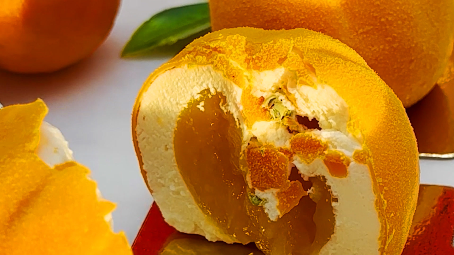 How a French pastry chef uses 100 tangerines to create exquisite cakes
