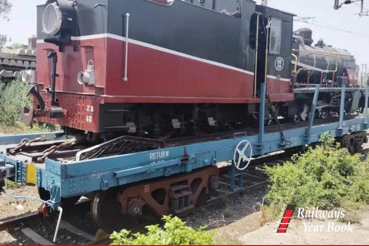 Heritage steam locomotive ZB-66 lying defunct at Pathankot Junction ...