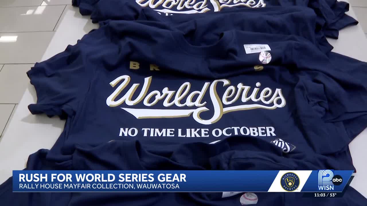 Brewers fans rush to grab World Series gear