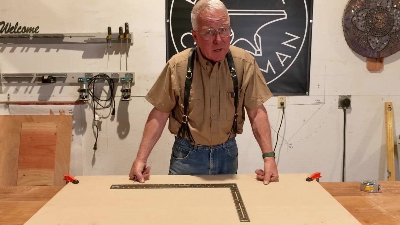 A homemade router pivot jig turns straight alder boards into curved ...