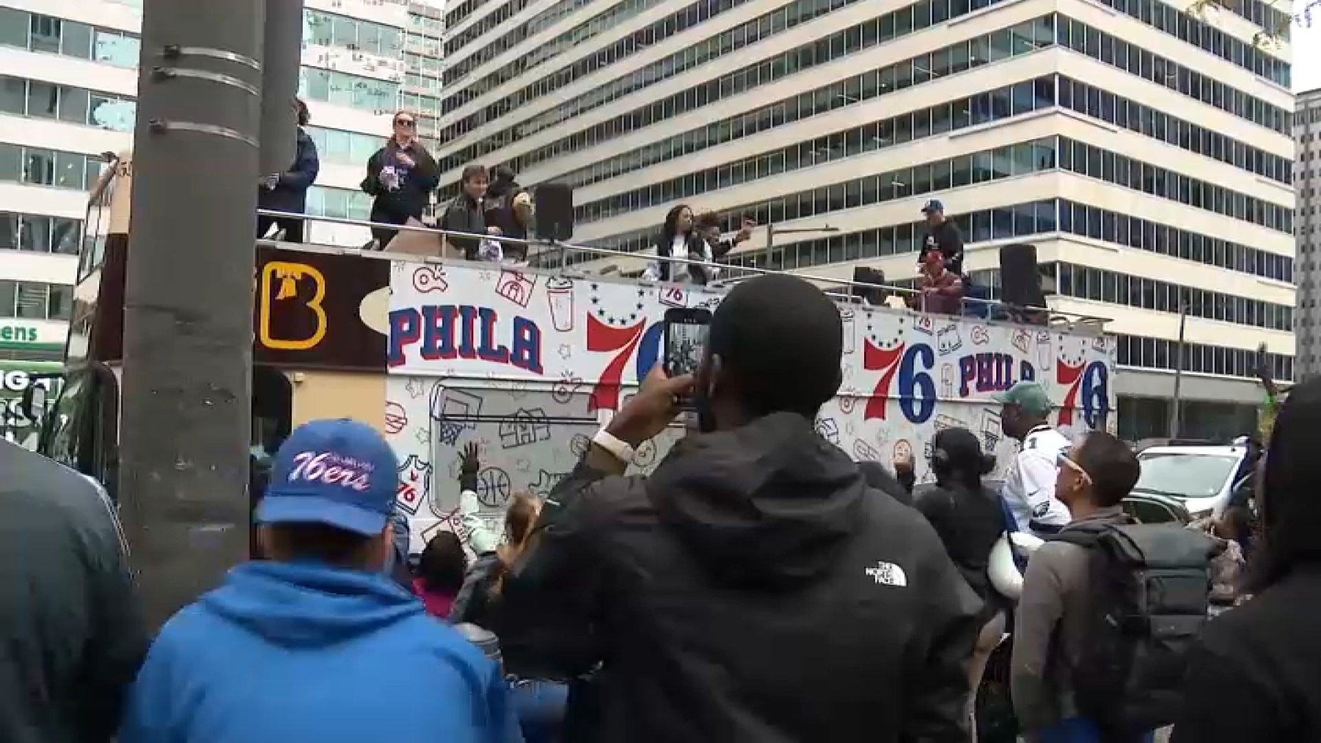 Philadelphia 76ers build excitement ahead of home opener with bus tour